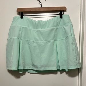 ETONIC XL Women's Core Pleated Tennis Skort Aqua Green Built-in Shorts